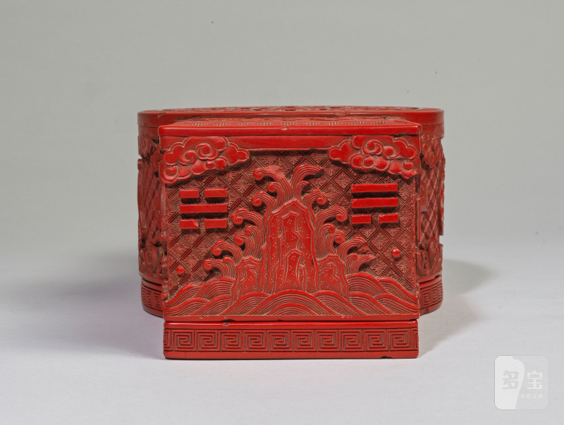 MAGNIFIQUE ET IMPORTANTE BOÎTE IMPÉRIALE EN LAQUE ROUGE SCULPTÉE - 图18